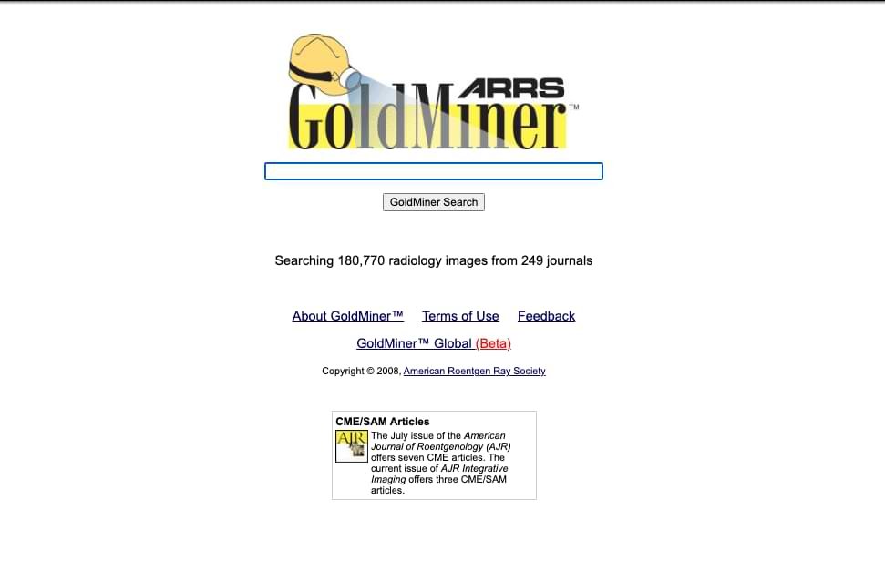 ARRS Goldminer Radiology Search Engine